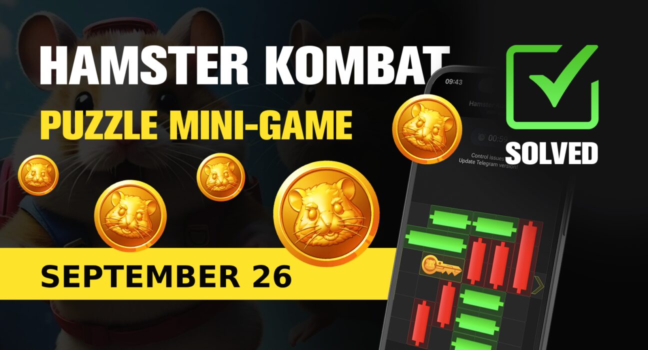 Hamster Kombat Mini Game Puzzle Solution - September 26, 2024