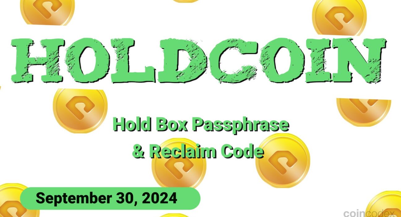 HoldCoin Daily Combo and Reclaim Code for September 30, 2024