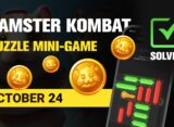 Hamster Kombat Mini Game Puzzle Solution - October 24, 2024